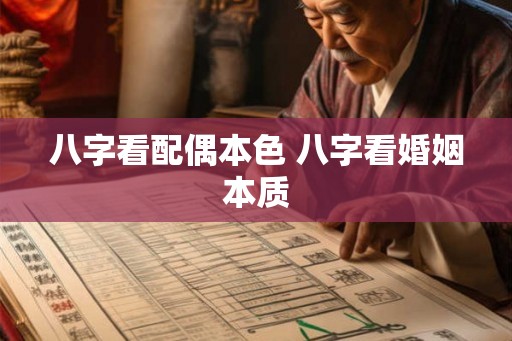 八字看配偶本色 八字看婚姻本质
