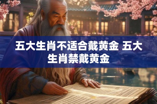 五大生肖不适合戴黄金 五大生肖禁戴黄金