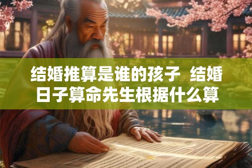 结婚推算是谁的孩子  结婚日子算命先生根据什么算