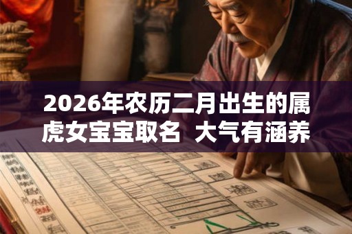 2026年农历二月出生的属虎女宝宝取名  大气有涵养