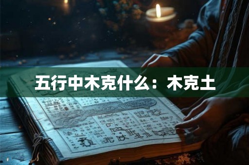 五行中木克什么：木克土