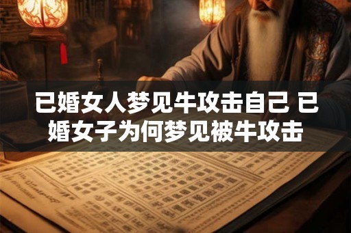 已婚女人梦见牛攻击自己 已婚女子为何梦见被牛攻击