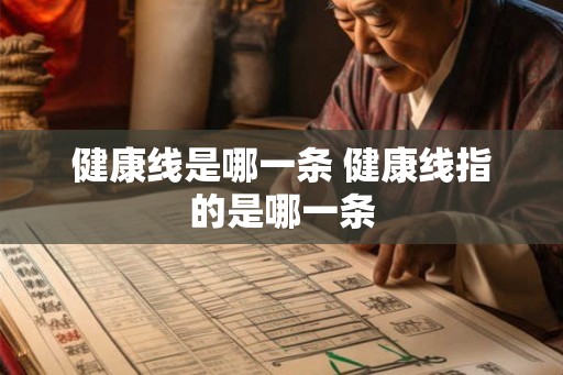 健康线是哪一条 健康线指的是哪一条