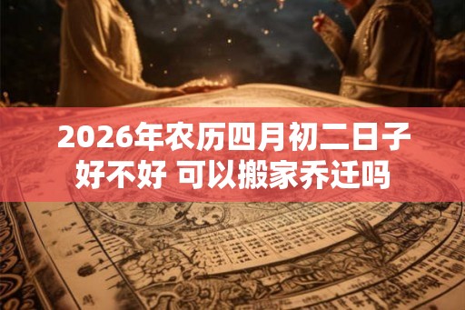 2026年农历四月初二日子好不好 可以搬家乔迁吗