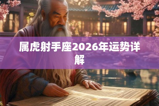 属虎射手座2026年运势详解