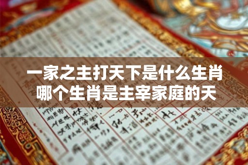 一家之主打天下是什么生肖 哪个生肖是主宰家庭的天下