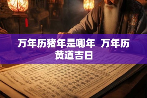 万年历猪年是哪年  万年历黄道吉日