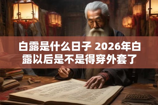 白露是什么日子 2026年白露以后是不是得穿外套了