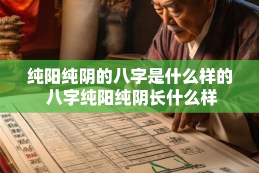 纯阳纯阴的八字是什么样的 八字纯阳纯阴长什么样
