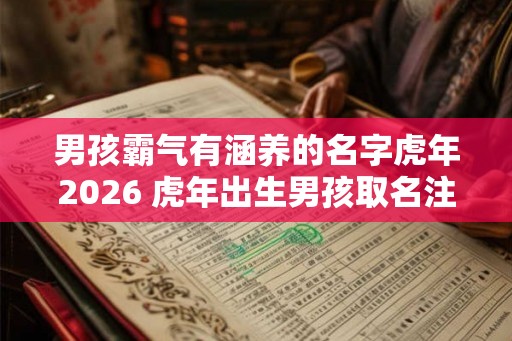 男孩霸气有涵养的名字虎年2026 虎年出生男孩取名注意讲究