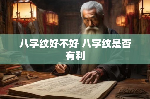 八字纹好不好 八字纹是否有利 八字纹好不好 八字纹是否有利