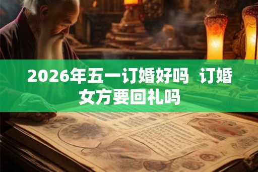 2026年五一订婚好吗  订婚女方要回礼吗
