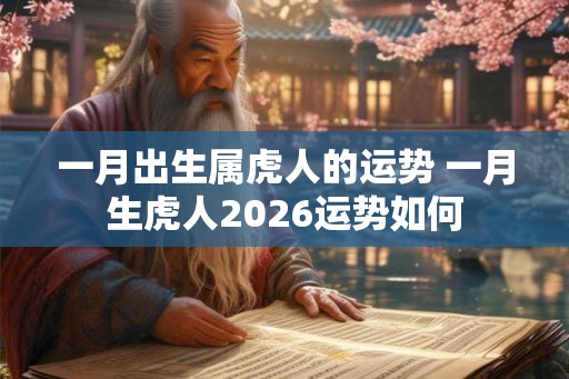 一月出生属虎人的运势 一月生虎人2026运势如何