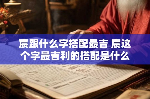 宸跟什么字搭配最吉 宸这个字最吉利的搭配是什么
