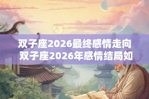 双子座2026最终感情走向 双子座2026年感情结局如何