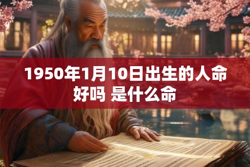 1950年1月10日出生的人命好吗 是什么命