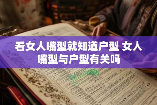 看女人嘴型就知道户型 女人嘴型与户型有关吗