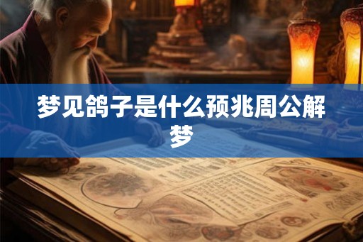 梦见鸽子是什么预兆周公解梦