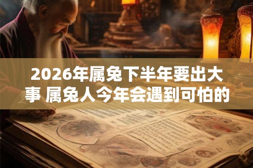 2026年属兔下半年要出大事 属兔人今年会遇到可怕的事情吗