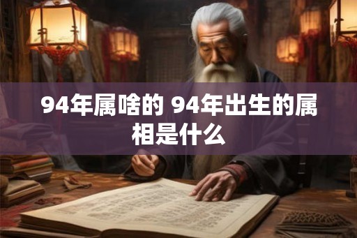 94年属啥的 94年出生的属相是什么