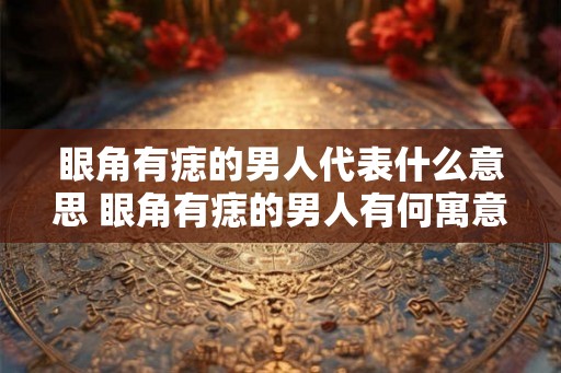 眼角有痣的男人代表什么意思 眼角有痣的男人有何寓意
