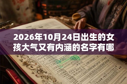2026年10月24日出生的女孩大气又有内涵的名字有哪些