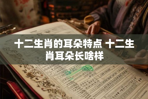 十二生肖的耳朵特点 十二生肖耳朵长啥样