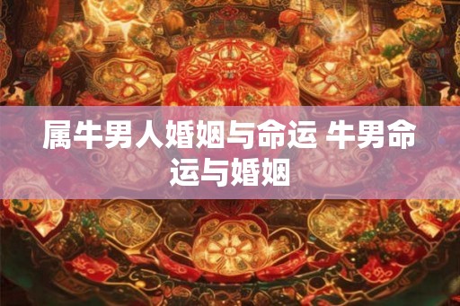 属牛男人婚姻与命运 牛男命运与婚姻