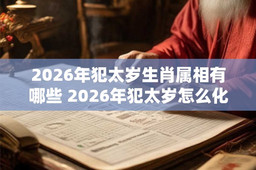 2026年犯太岁生肖属相有哪些 2026年犯太岁怎么化解