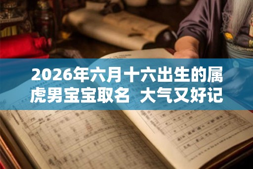 2026年六月十六出生的属虎男宝宝取名 大气又好记 2026年六月十六出生的属虎男宝宝取名 大气又好记