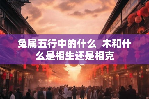 兔属五行中的什么  木和什么是相生还是相克