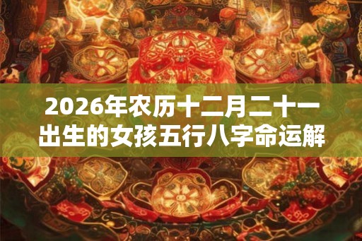 2026年农历十二月二十一出生的女孩五行八字命运解析