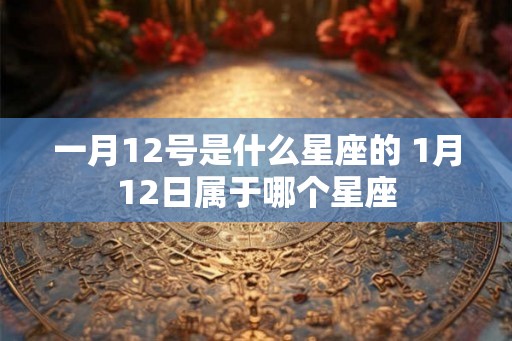 一月12号是什么星座的 1月12日属于哪个星座