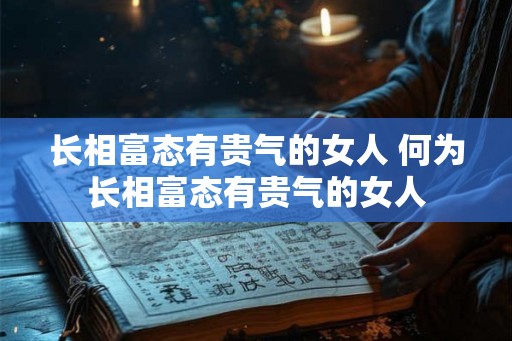 长相富态有贵气的女人 何为长相富态有贵气的女人