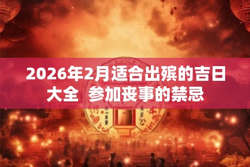 2026年2月适合出殡的吉日大全 参加丧事的禁忌 2026年2月适合出殡的吉日大全 参加丧事的禁忌