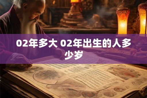 02年多大 02年出生的人多少岁
