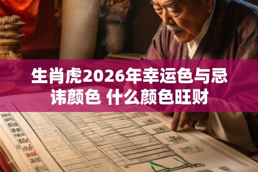 生肖虎2026年幸运色与忌讳颜色 什么颜色旺财