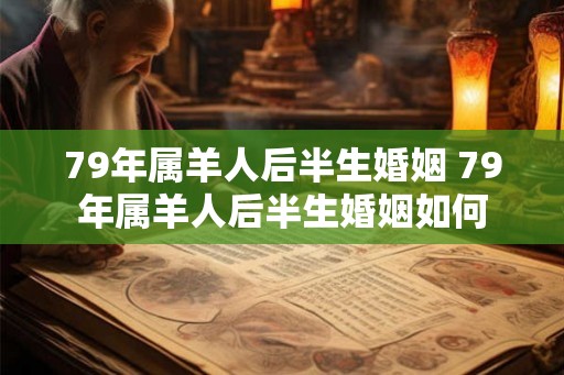 79年属羊人后半生婚姻 79年属羊人后半生婚姻如何
