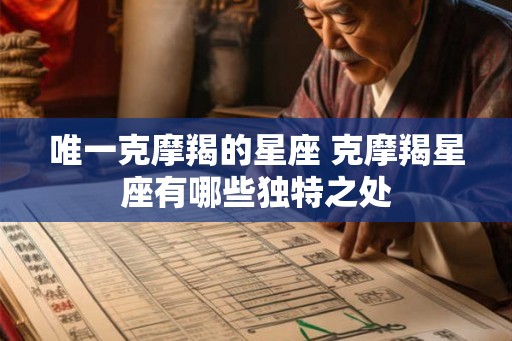 唯一克摩羯的星座 克摩羯星座有哪些独特之处 唯一克摩羯的星座 克摩羯星座有哪些独特之处