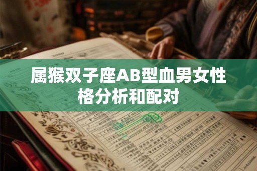 属猴双子座AB型血男女性格分析和配对 属猴双子座AB型血男女性格分析和配对