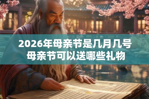 2026年母亲节是几月几号 母亲节可以送哪些礼物