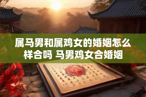 属马男和属鸡女的婚姻怎么样合吗 马男鸡女合婚姻