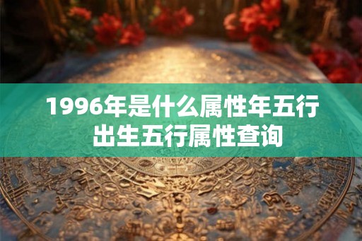 1996年是什么属性年五行  出生五行属性查询