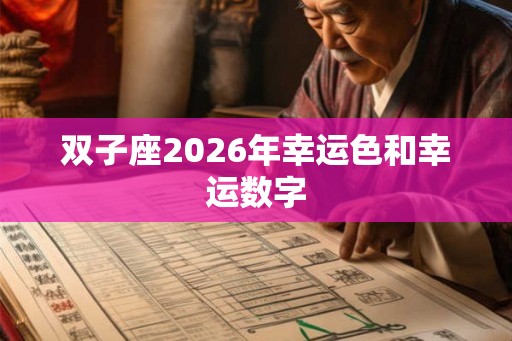 双子座2026年幸运色和幸运数字 双子座2026年幸运色和幸运数字