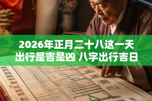2026年正月二十八这一天出行是吉是凶 八字出行吉日