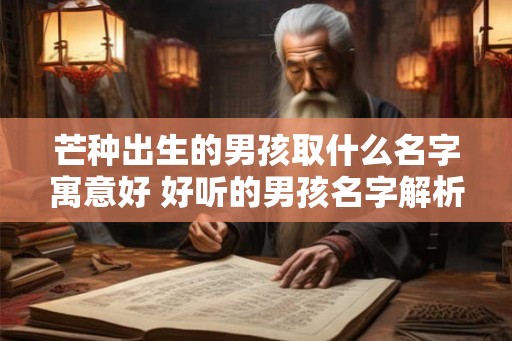 芒种出生的男孩取什么名字寓意好 好听的男孩名字解析 芒种出生的男孩取什么名字寓意好 好听的男孩名字解析