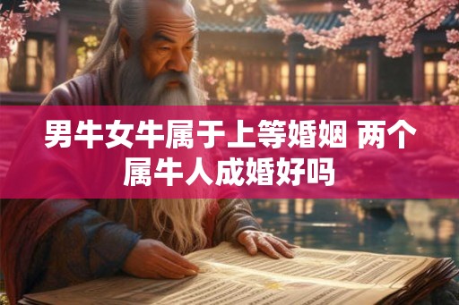 男牛女牛属于上等婚姻 两个属牛人成婚好吗