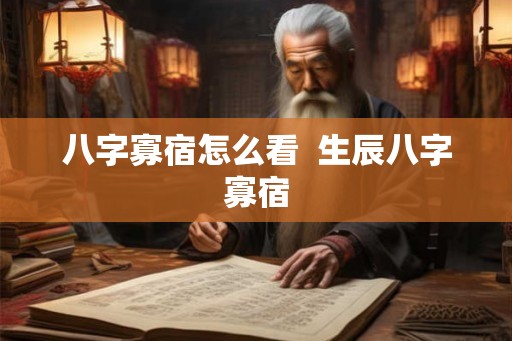 八字寡宿怎么看  生辰八字寡宿