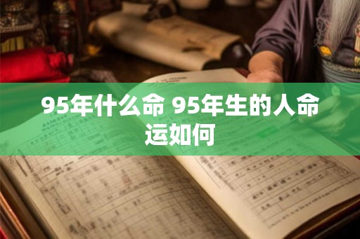95年什么命 95年生的人命运如何