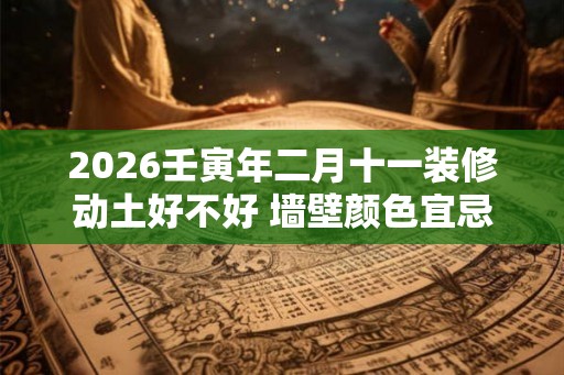 2026壬寅年二月十一装修动土好不好 墙壁颜色宜忌 2026壬寅年二月十一装修动土好不好 墙壁颜色宜忌